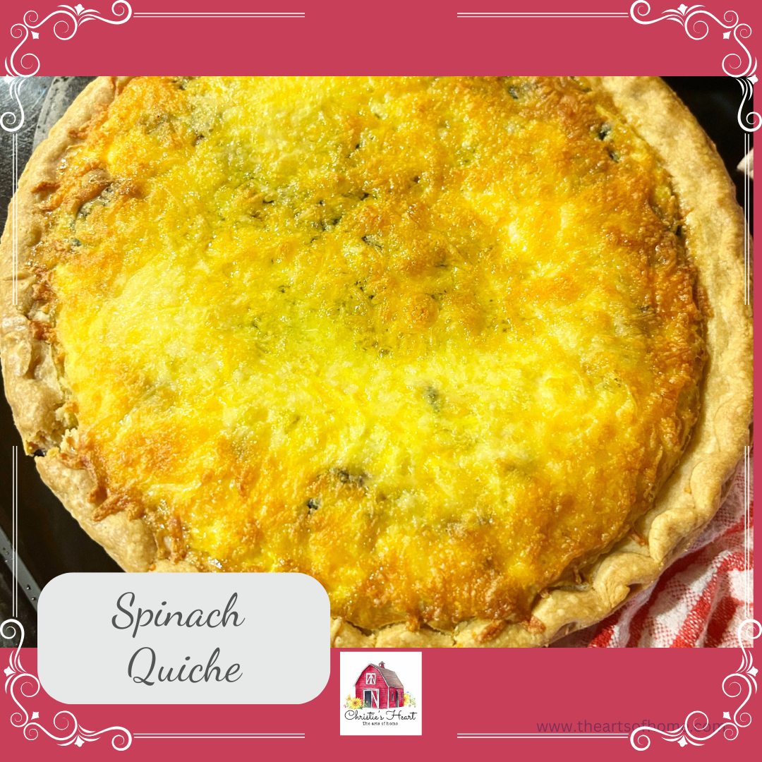 Delicious Spinach Quiche with Pie Crust Recipe