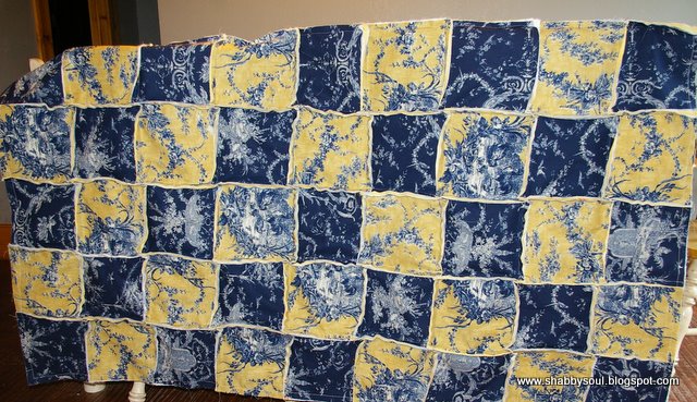 Shabby Chic Rag Quilt Tutorial