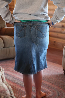 How To Make A Skirt From A Pair of Jeans