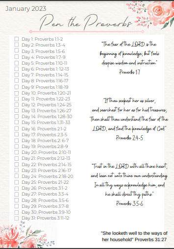 Back To Basics – Proverbs Scripture Writing